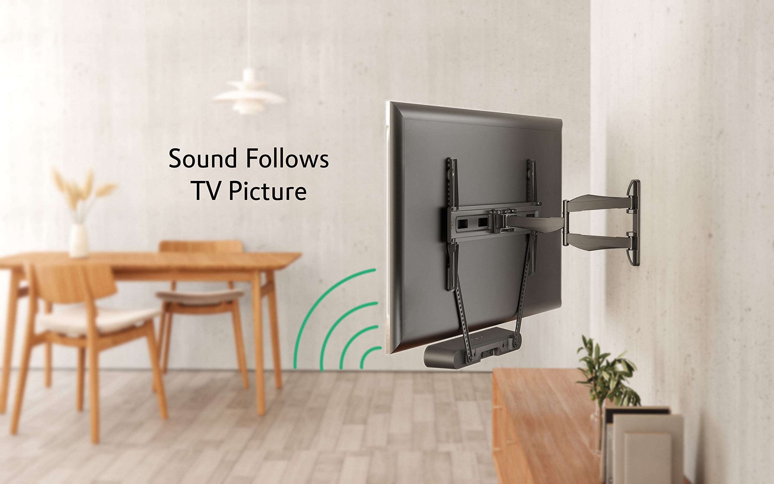 ynVISION.DESIGN TV Mount Bracket Compatible with Sonos Ray Soundbar - Mount Directly to Existing TV Mount (TV Mount Not Included)