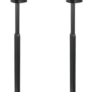 ynVISION.DESIGN Height Adjustable Floor Stands Compatible with Sonos One, One SL, Play:1 | 2 PACK | (BLACK)