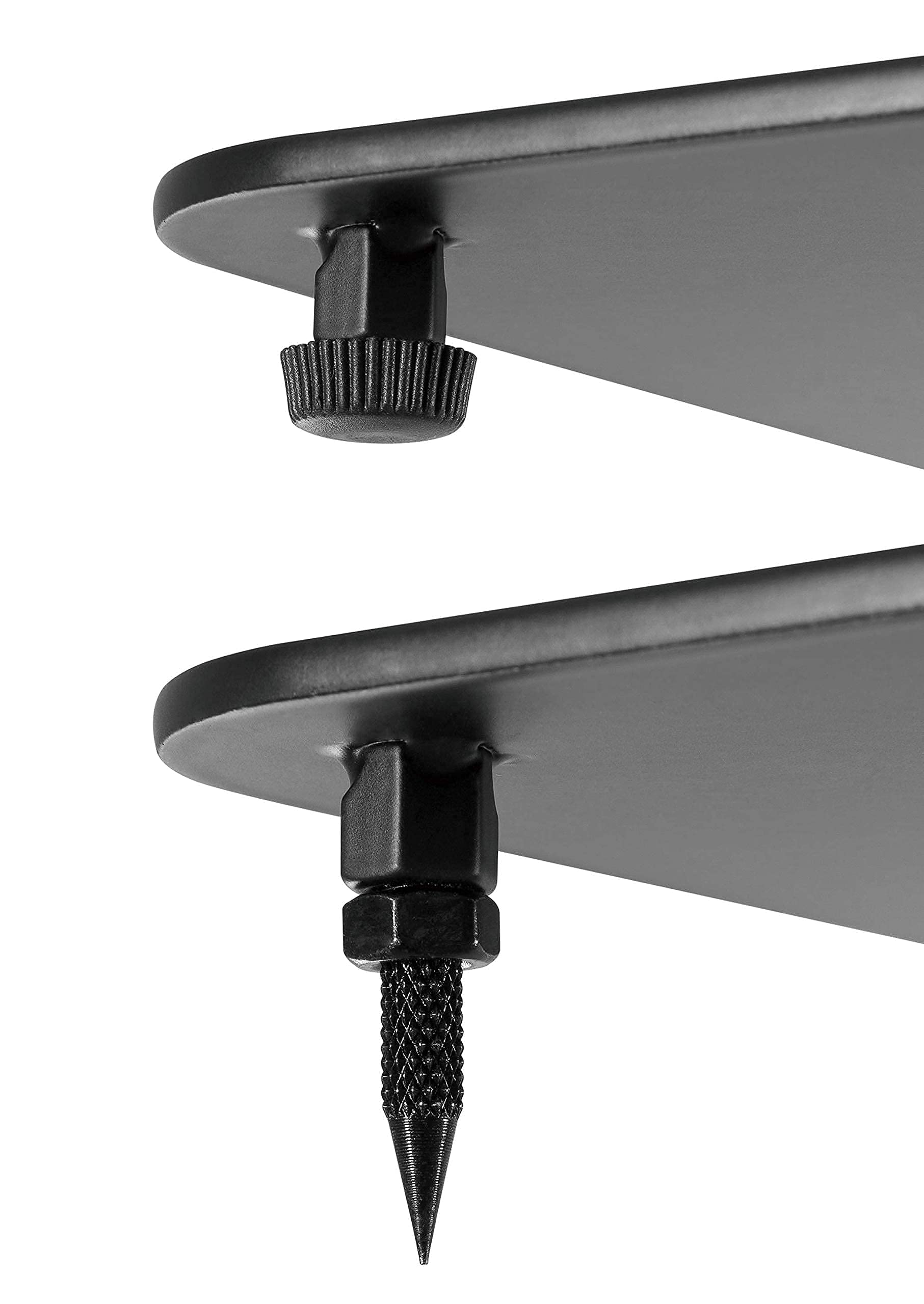 ynVISION.DESIGN Height Adjustable Floor Stands Compatible with Sonos One, One SL, Play:1 | 2 PACK | (BLACK)