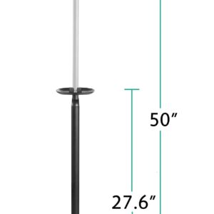 ynVISION.DESIGN Height Adjustable Floor Stands Compatible with Sonos One, One SL, Play:1 | 2 PACK | (BLACK)