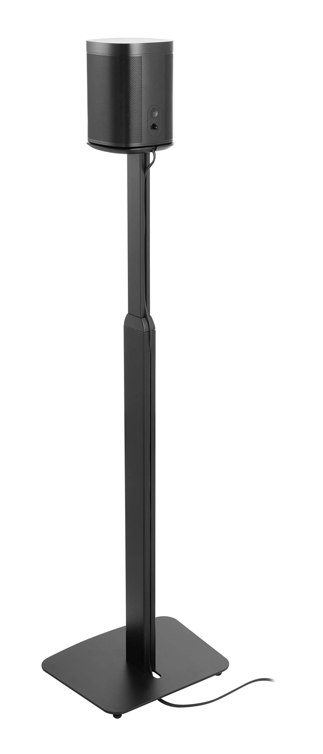 ynVISION.DESIGN Height Adjustable Floor Stands Compatible with Sonos One, One SL, Play:1 | 2 PACK | (BLACK)