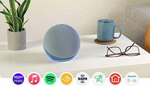 Certified Refurbished Echo (4th Gen) | With premium sound, smart home hub, and Alexa | Twilight Blue