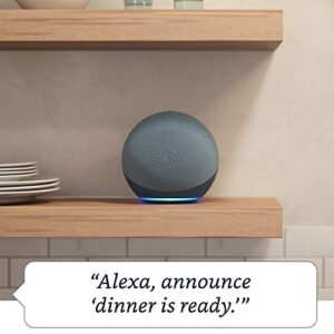 Certified Refurbished Echo (4th Gen) | With premium sound, smart home hub, and Alexa | Twilight Blue