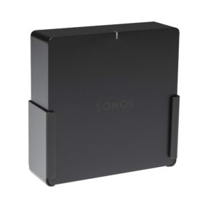 hideit mounts port wall mount for sonos port - made in usa black steel mount for sonos port music streamer