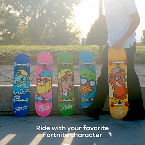 Fortnite 31" Skateboard - Cruiser Skateboard with Printed Graphic Grip Tape, ABEC-5 Bearings, Durable Deck & Smooth Wheels