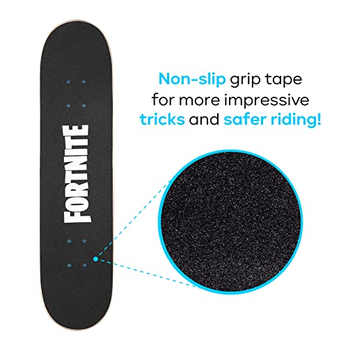 Fortnite 31" Skateboard - Cruiser Skateboard with Printed Graphic Grip Tape, ABEC-5 Bearings, Durable Deck & Smooth Wheels