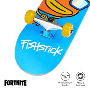 Fortnite 31" Skateboard - Cruiser Skateboard with Printed Graphic Grip Tape, ABEC-5 Bearings, Durable Deck & Smooth Wheels