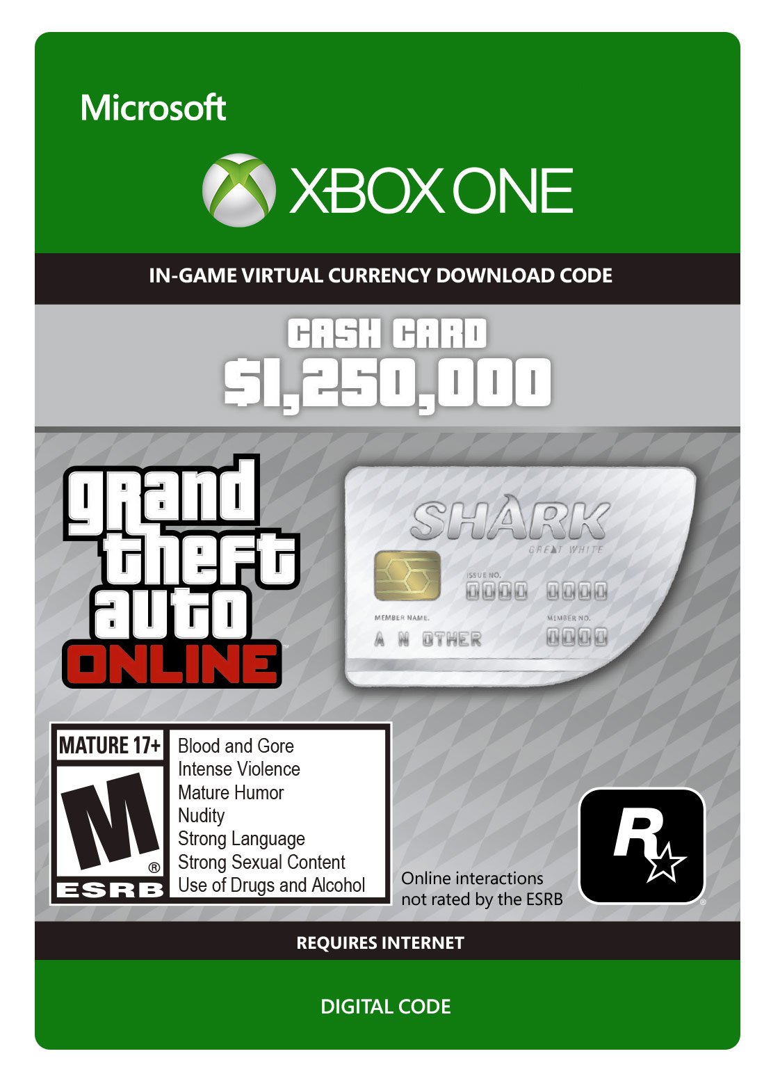 Grand Theft Auto V: Great White Shark Cash Card - Xbox One [Digital Code]