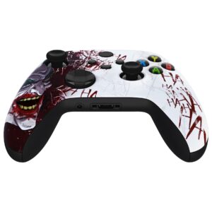 eXtremeRate Custom Shell for Xbox Series X & S Controller - Revitalize Your Controller - Clown HAHAHA Replacement Cover Front Housing Cover for Xbox Core Controller Wireless [Control NOT Included]