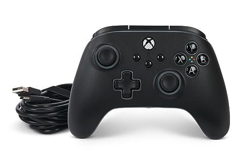 PowerA Advantage Wired Controller for Xbox Series X|S with Lumectra - Black, gamepad, wired video game controller, gaming controller, works with Xbox One and Windows 10/11, Officially Licensed for Xbox