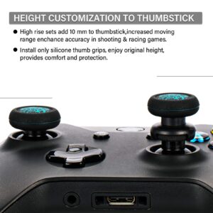 Playrealm FPS Thumbstick Extender & Printing Rubber Silicone Grip Cover 2 Sets for Xbox Series X/S & Xbox One Controller(Deep Sea Demon Tentacle)