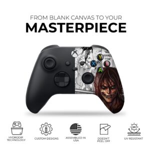 DreamController Attackk On Titan Custom X-box Controller Wireless compatible with X-box One/X-box Series X/S Proudly Customized in USA with Permanent HYDRO-DIP Printing (NOT JUST A SKIN)