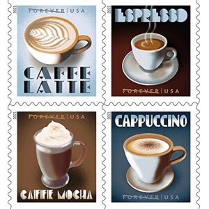 Espresso Drinks US Postage Stamps - Booklet of 20,Wedding