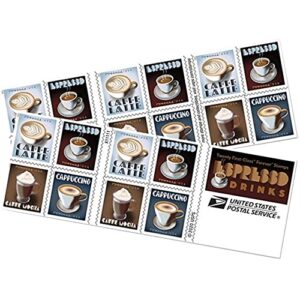 espresso drinks us postage stamps - booklet of 20,wedding