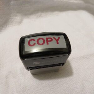 Copy Stamp Self Inking Red -Red Ink- Office Stamps self Inking Advanced Technology Designed for Business and Personal use by Executive Supplies