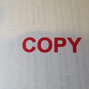 Copy Stamp Self Inking Red -Red Ink- Office Stamps self Inking Advanced Technology Designed for Business and Personal use by Executive Supplies