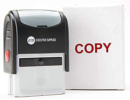 Copy Stamp Self Inking Red -Red Ink- Office Stamps self Inking Advanced Technology Designed for Business and Personal use by Executive Supplies