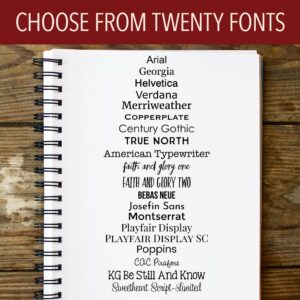 Custom Address Stamp - 20 Font Options - 3 Line Self-Inking Address Stamp - Up to 3 Lines of Customized Text | Multiple Ink Color Options (Large)