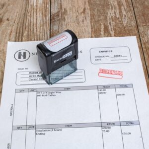 ExcelMark Received Self Inking Rubber Stamp