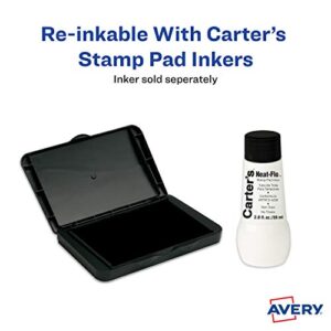 Carter's Foam Black Stamp Pad, 2.75 x 4.27 Inches, 3 Pack (25603)