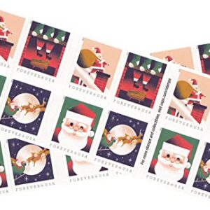 USPS A Visit from St Nick Book of 20 Forever First Class Postage Stamps (2 Booklets (40 Stamps))