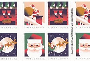 USPS A Visit from St Nick Book of 20 Forever First Class Postage Stamps (2 Booklets (40 Stamps))