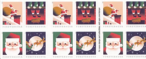 USPS A Visit from St Nick Book of 20 Forever First Class Postage Stamps (2 Booklets (40 Stamps))