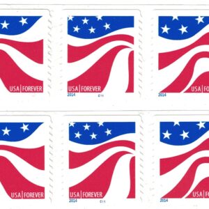 USPS Red White and Blue Forever Stamps - 100 Stamps