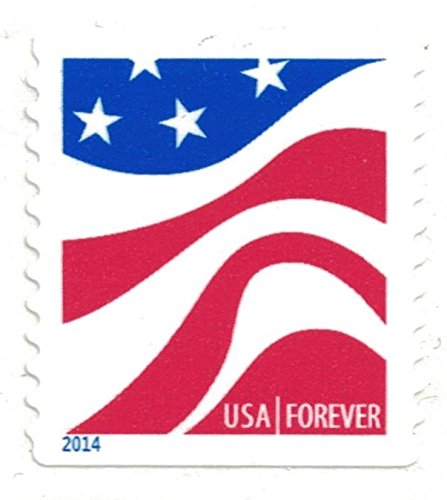 USPS Red White and Blue Forever Stamps - 100 Stamps