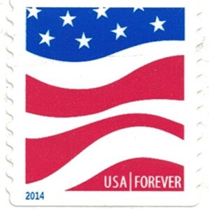 USPS Red White and Blue Forever Stamps - 100 Stamps