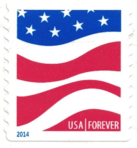 USPS Red White and Blue Forever Stamps - 100 Stamps