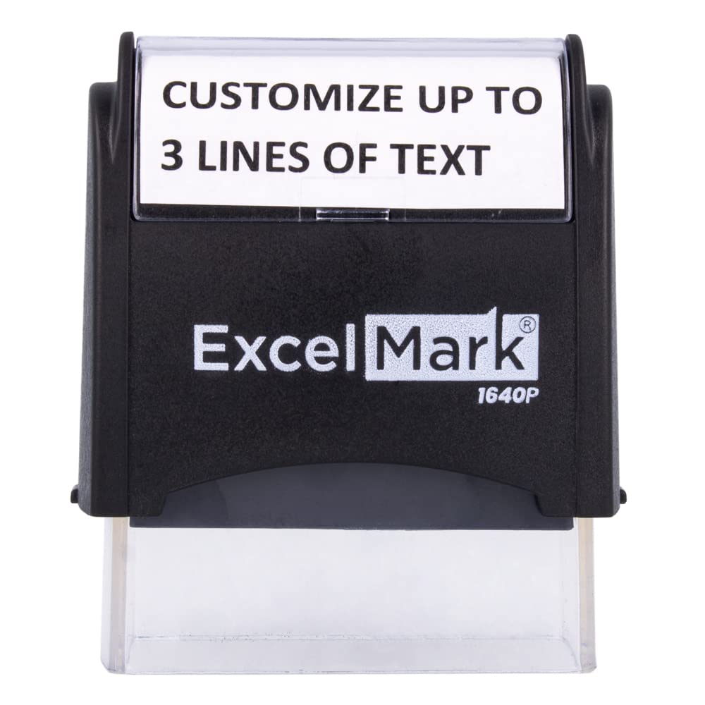 ExcelMark High Definition Personalized Rubber Stamp