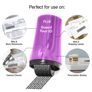 Guard Your ID Advanced Security Roller 2.0 for Identity Theft Prevention Stamping Purple