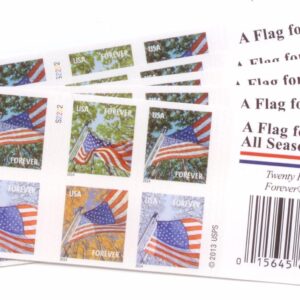 USPS Flags for All Seasons Forever Stamps 100 Stamps (5 Books of 20)