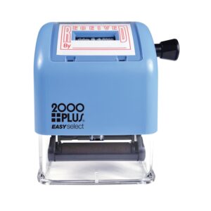 2000 PLUS Easy Select Self-Inking Date/Phrase Stamp, RECEIVED, 1-7/8" x 1" Impression, Red Ink