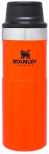 stanley classic trigger action mug 16 oz & 20 oz –leak proof + packable hot & cold thermos – double wall vacuum insulated tumbler for coffee, tea & drinks – bpa free stainless-steel travel cup