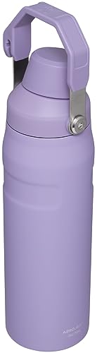 Stanley IceFlow Fast Flow Water Bottle 24 OZ | Angled Spout Lid | Lightweight & Leakproof for Travel & Gym | Insulated Stainless Steel | BPA-Free | Lavender