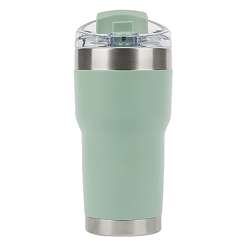 Pelican Hydration Pelican Traveler™ 22 oz Vacuum Insulated Tumbler - Stainless Steel Double Wall Travel with Dual Lid, Powder Coated Insulated Coffee Mug For Hot Cold Drinks, Sage