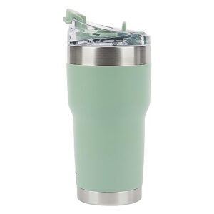 Pelican Hydration Pelican Traveler™ 22 oz Vacuum Insulated Tumbler - Stainless Steel Double Wall Travel with Dual Lid, Powder Coated Insulated Coffee Mug For Hot Cold Drinks, Sage