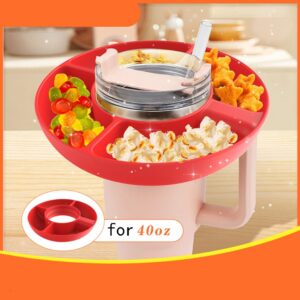 Compatible with Stanley 40 oz,Compatible with Stanley,Compatible with Stanley Cup,Snack Tray,Compatible with Stanley Accessories 40 oz,Silicone Snack Bowl,Compatible with Stanly Cup. (1)