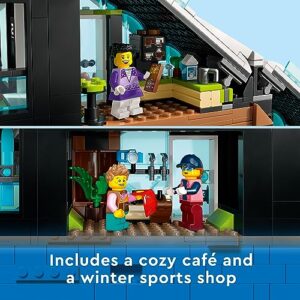 LEGO City Ski and Climbing Center Building Set, 1045 Pieces, for Kids Ages 7 and Up