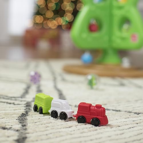 Step2 My First Christmas Tree for Kids, Interactive Christmas Tree Toy, Toddlers Ages 1.5+ Years Old, 12 Colorful Plastic Ornaments to Decorate, Mini Train Set Circles the Skirt