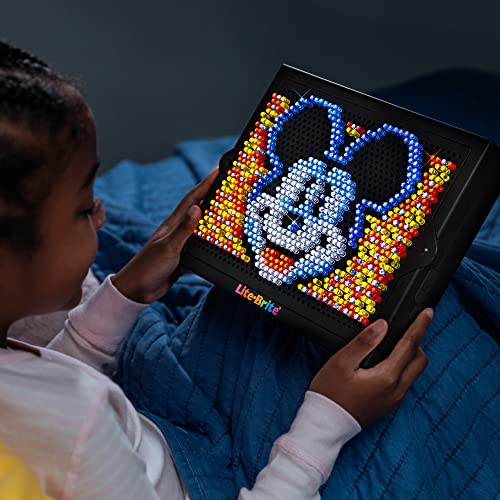 Lite Brite Super Bright HD - Disney 100 Years of Wonder Edition Educational Play for Children – Enhances Creativity & Fine Motor Skills, Gift for Boys and Girls Ages 6+