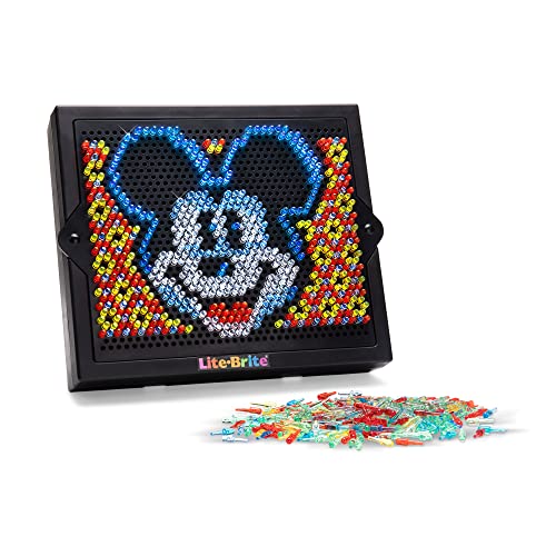 Lite Brite Super Bright HD - Disney 100 Years of Wonder Edition Educational Play for Children – Enhances Creativity & Fine Motor Skills, Gift for Boys and Girls Ages 6+