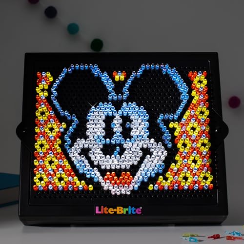 Lite Brite Super Bright HD - Disney 100 Years of Wonder Edition Educational Play for Children – Enhances Creativity & Fine Motor Skills, Gift for Boys and Girls Ages 6+