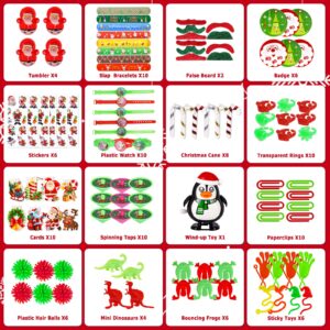 200Pcs Christmas Party Favors Assortment Toys for Kids Stocking Stuffers Birthday Party Gifts Carnival Prizes Goodie Bag Pinata Fillers Treasure Box School Classroom Rewards Christmas Theme Toys Bulk