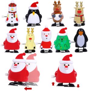 Max Fun 24 Pack Christmas Stocking Stuffers Wind Up Toys Assortment for Christmas Party Favors Goody Bag Filler (CHRISTMAS)