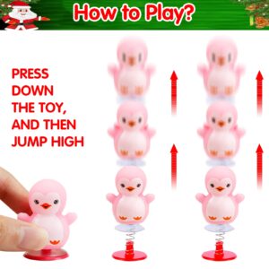 24Pcs Christmas Jumping Popper Spring Toys, Christmas Party Favors Toys for Kids Birthday Party, Carnival Prizes, Pinata Filler, Classroom Rewards,Treat Bags Gifts,Poppers Toys Pop Up Critters