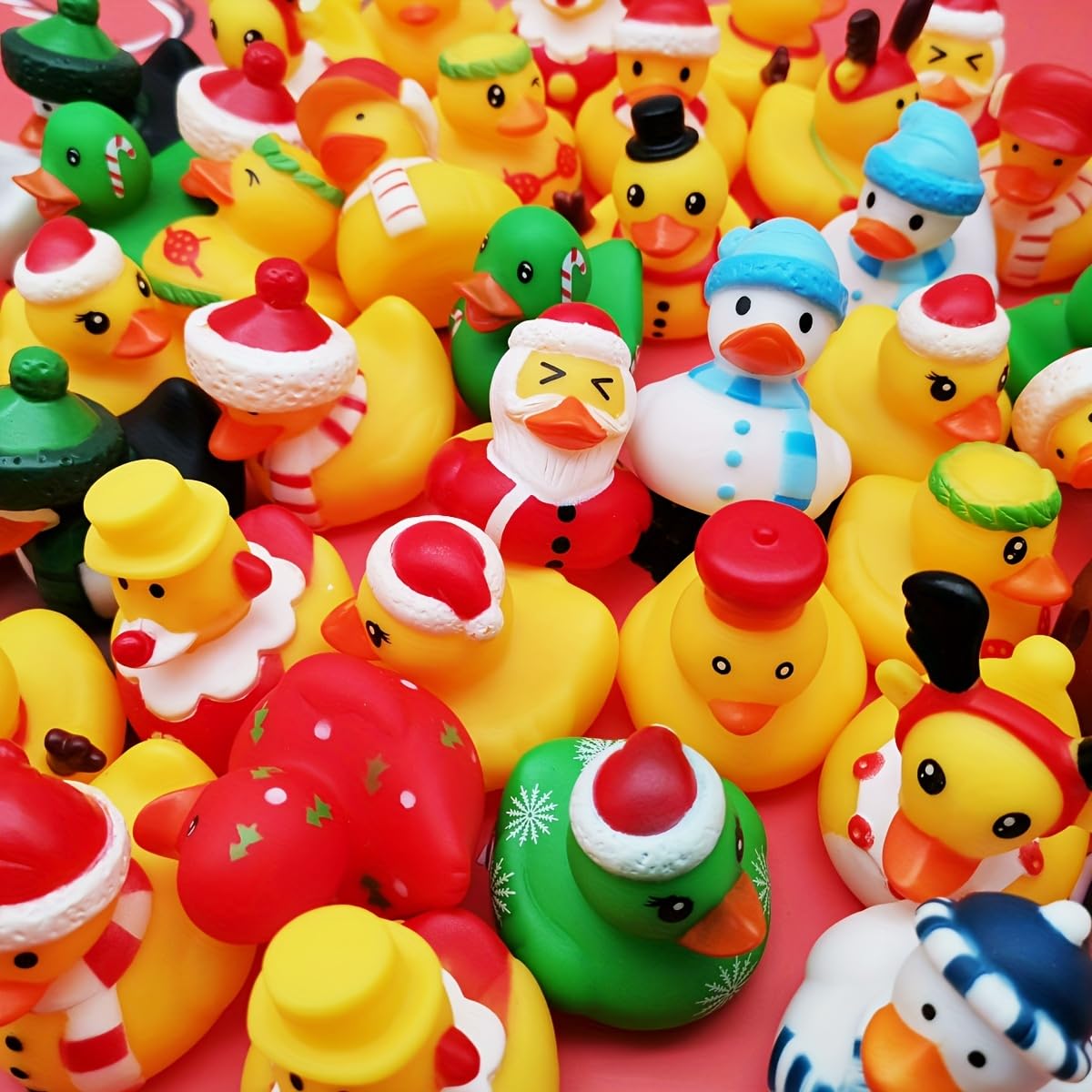 27 PCS Christmas Rubber Ducks Baby Showers Accessories Jeep Bath Toys for Kids Christmas Party Favors,Gift Exchange,Christmas Stocking Stuffers(Christmas)