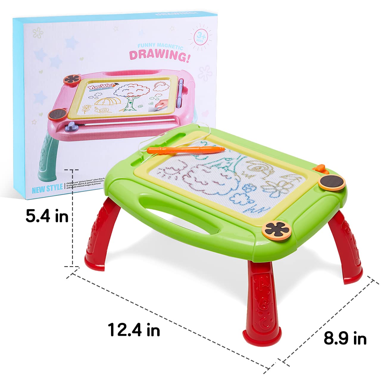 LODBY Kids Toys for 2-4 Year Old Boys Easter Gifts, Magnetic Doddle Scribbler Board for Kids Drawing Toys for Toddler Boys Age 1-4 Birthday Gifts for 1 2 3 4 Year Old Boys Gifts Age 1-4